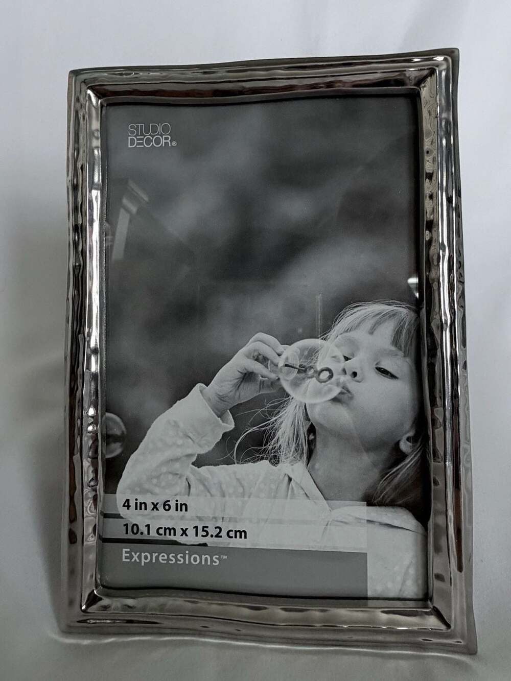 Studio Decor Expressions Silver Metal Picture Frame 4 in x 6 in